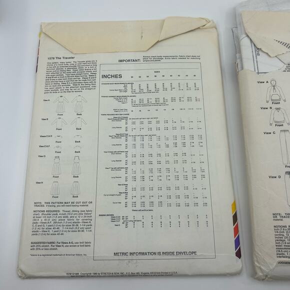 Stretch & Sew Ann Person 1578 The Traveler & 1175 Jogging Suit Sewing Pattern - Picture 4 of 11